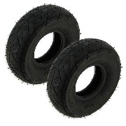 Pair of Road Tires for ATV Pocket Quad - 3.00-4