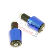 Custom Handlebar End Plugs (type 7) - blue for YAMAHA PW50