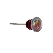 Oil dipstick RED with temperature indicator 125cc for Bubbly Skyteam