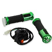 Grip set tuning w- Kill Switch green for Dirt Bike Spare Parts