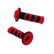 Non-Slip Handlebar Grip - Red-Black Shineray 300cc