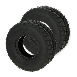 Pair of Front Road Tires for ATV Quad Bashan 200cc BS200S3 - 19x7.00-8