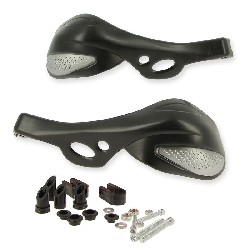 Hand Guards - Black-Grey for ATV Electric CRZ