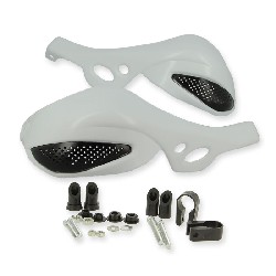 Hand Guards - White black for ATV Electric CRZ