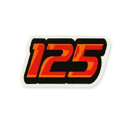 125cc sticker for Trex (orange-black)