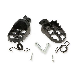 Custom Steel Made Foot Pegs for Dirt Bike - Black
