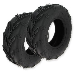 Pair of Front Tires for ATV Bashan Quad 200cc BS200S-7 (21x7-10)