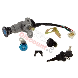 Complete Lock Assy Baotian Scooter BT49QT-9 (Type 1)