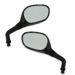 Pair of mirrors for Baotian Scooter BT49QT-9 - Black