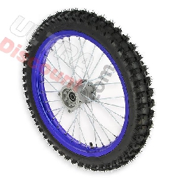 17'' Front Wheel for Dirt Bike AGB30 - Blue