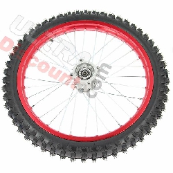 19'' Front Wheel for Dirt Bike AGB30 - Red