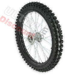 19'' Front Wheel for Dirt Bike AGB30 - Black