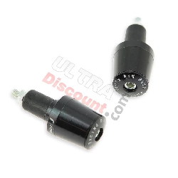 Custom Handlebar End Plugs (type 7) - black for Bashan 200cc BS200S3