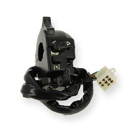 Left Switch Assembly for Bubbly Skyteam 50 to 125cc (SEMI-AUTO) - Black