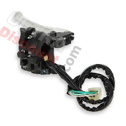 Left Switch Assembly for Dax 50cc ~ 125cc - Black and aloy