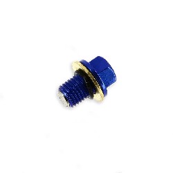 Magnetic Engine Oil Drain Plug for Dax 50cc ~ 125cc - Blue