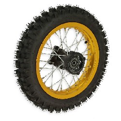 12'' Rear Wheel for Dirt Bike AGB29 - Gold