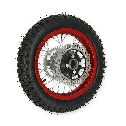 12'' Rear Wheel for Dirt Bike AGB27 Red
