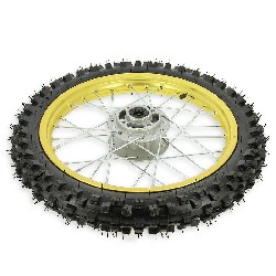 14'' Front Wheel for Dirt Bike AGB27 (10mm Tread Lug) - Gold