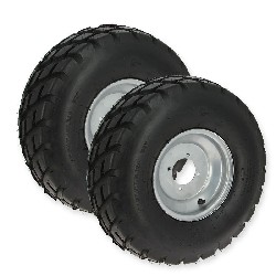 Pair of Front Wheels with Road Tires for ATV Shineray Quad 200cc STIIE-B
