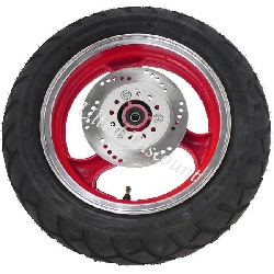 Front Wheel for Chinese Scooter (red - type 1)