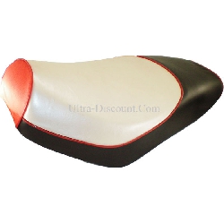 Seat for Chinese Scooter - Black-Red