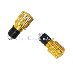 Custom Handlebar End Plugs (type 6) - Gold