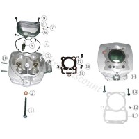 Rocker Cover Cap Gasket for ATV Shineray Quad 250cc STXE Bilder 1