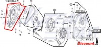 Protection starter gear for engines 50-125cc for Dax Skyteam