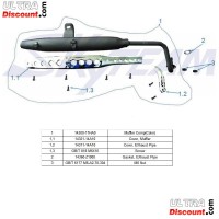 Exhaust for Dax Skyteam Skymax 125cc Euro4 Bilder 1 Exhaust for Dax Skyteam Skymax 125cc Euro4 Bilder 1