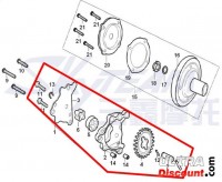 Oil Pump for engines 125cc for Dax Skyteam