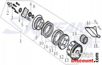 Oil separator for Clutch for Skyteam engines 125cc