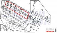 Counter Shaft for engine 125cc for Dax Skyteam