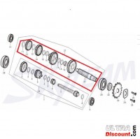 Counter Shaft for engine 50-125cc for Trex Skyteam Bilder 1