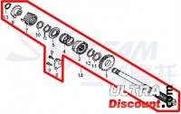 Complete Kick Start Shaft for engine 50cc for Monkey Gorilla