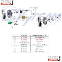 Headlight LED for Dax Skyteam Skymax 50-125cc Euro4 Bilder 1