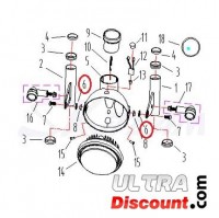 Rubber washer for headlight housing mounting - Skyteam E-MINI Bilder 1