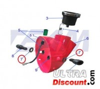 Rubber washer for headlight housing mounting - Skyteam Bubbly Bilder 1