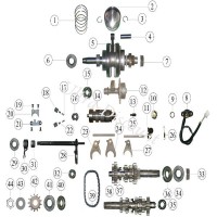 Nut for Front Sprocket for ATV Shineray Quad 300cc STE - ST-4E