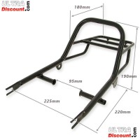 Rear Luggage Rack for Dax Skymax - Black