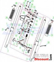 Silent block headlight support for Skyteam Cobra Bilder 1