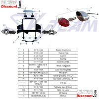 Headlight Bracket for Skymax 50cc ~ 125cc (Black) Bilder 1