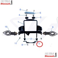 Mounting plate lower for Skymax 50cc ~ 125cc (Black) Bilder 1