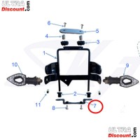 Mounting plate lower for Skymax 50cc ~ 125cc (Black)