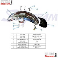 Front Fender CHROME  for Skyteam Dax Skymax Bilder 1