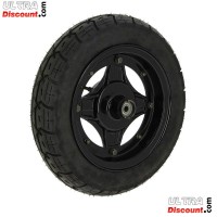 Full 3.50-10 Front Wheel for Dax Skymax (Black) Bilder 1