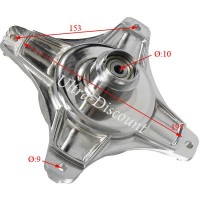 Custom Front - Rear Wheel Hub 10mm for Pbr 50cc ~ 125cc - (Nickel)