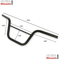 Handlebar fixed for Skyteam Dax Skymax (Black)