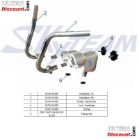 Handlebar for Dax Skyteam (Black) Bilder 1