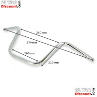 Handlebar for Citycoco (Chrome) 220mm Bilder 1